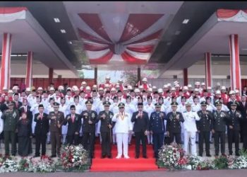 Upacara HUT Ke 79 Kemerdekaan RI, Bupati Marwan sampaikan capaian Visi dan Misi Kab. Sukabumi 2022-2024