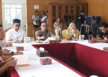 Sekda Kab. Sukabumi dan Sukabumi Violin Comunity bahas Pagelaran Budaya Nusantara apada HJKS Ke-154
