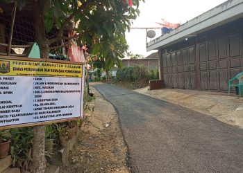 Jaling diperbaiki Dinas Perkim Kabupuaten Sukabumi, ini kata Sekdes balekambang