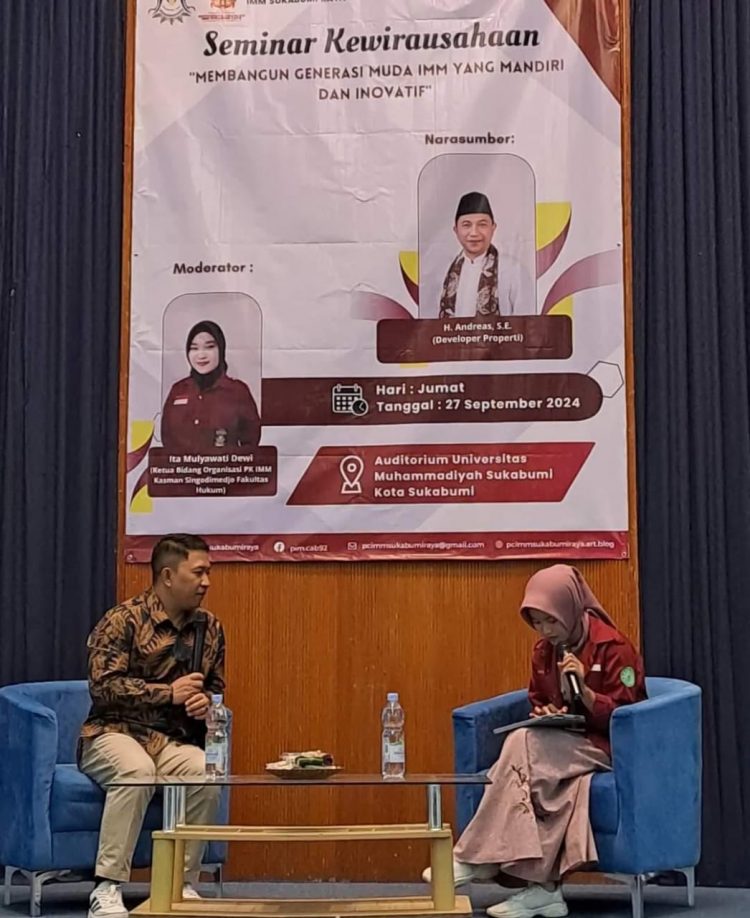 Seminar kewirausahaan, ini kata Narasumber H. Andreas, SE