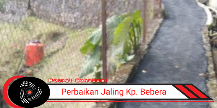 Jaling Kampung Bebera diperbaiki Disperkim Kabupuaten Sukabumi
