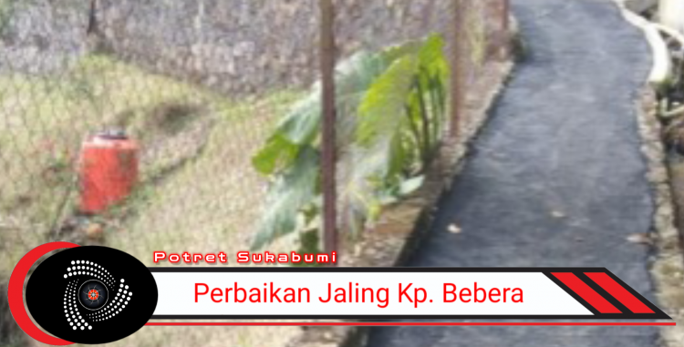 Jaling Kampung Bebera diperbaiki Disperkim Kabupuaten Sukabumi