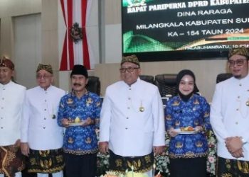 RAPAT PARIPURNA DPRD AGENDA MILANGKALA KABUPATEN SUKABUMI KE 154 TAHUN