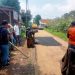 Ruas Jalan Kadupugur-Cijengkol di perbaikan PU Kabupaten Sukabumi.