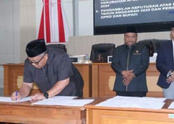 PARIPURNA DPRD, BUPATI” PEMDA TELAH SAMPAIKAN SELURUH DOKUMEN EVALUASI GUBERNUR ATAS RAPERDA PERUBAHAN APBD 2024″
