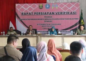 PERSIAPAN VERIFIKASI PROGRAM P2WKSS DI DESA CICAREUH, SEKDA TARGETKAN JUARA