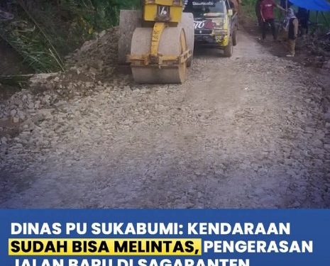 Dinas PU Kab. Sukabumi terus perbaiki akses jalan yang terdampak pergerakan tanah