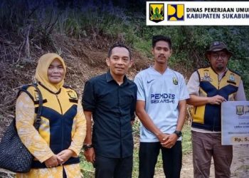 DWP Dinas PU Kabupaten Sukabumi Salurkan Bantuan untuk Korban Bencana di Kalibunder
