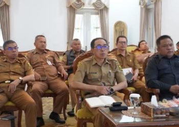 SEKDA IKUTI RAKOR BERSAMA MENDAGRI BAHAS PERSIAPAN PELANTIKAN KEPALA DAERAH TERPILIH
