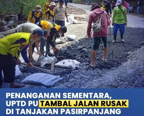 Dinas PU Kabupaten Sukabumi lakukan penanganan sementara kerusakan ruas jalan Malereng-Ciracap