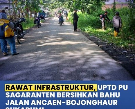 Giat bersih-bersih UPTD PU Sagaranten