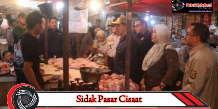 Sekda Kabupaten Sukabumi Pimpin Sidak ke Pasar Cisaat