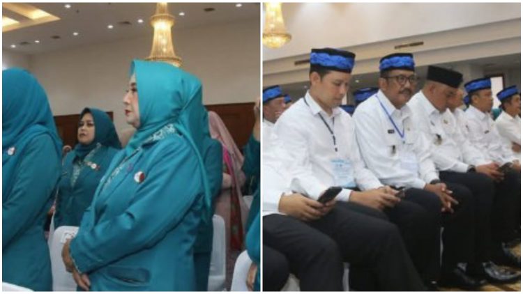 BUPATI SUKABUMI HADIRI PELANTIKAN KETUA TP PKK, KETUA POSYANDU DAN KETUA DEKRANASDA SE JAWA BARAT