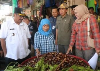 Bupati Sukabumi monitoring pasar cisaat, pastikan stok dan harga bahan pokok terkendali