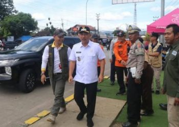 Wabup Sukabumi, H. Andreas monitoring pospam arus mudik Idul Fitri