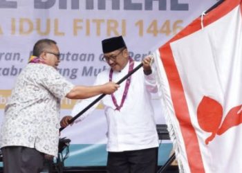 Kwarcab Gerakan Pramuka Kab. Sukabumi gelar halal bihalal dan sertijab