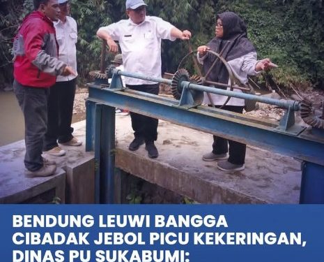 Tinjau lokasi bendungan leuwi bangga, ini langkah Kadis PU Kabupaten Sukabumi
