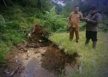 PU Cibadak Bergerak Cepat Tangani Kerusakan Irigasi di Parakan Lima