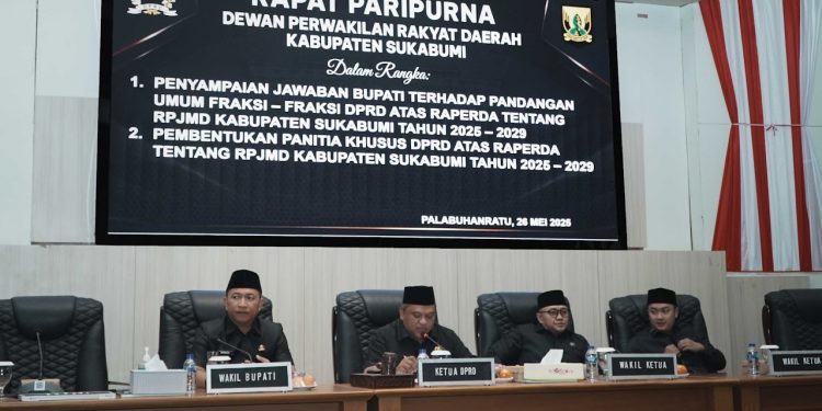 DPRD Kabupaten Sukabumi Gelar Rapat Paripurna ke-20 Bahas Raperda RPJMD 2025-2029
