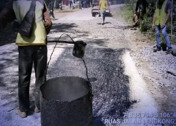 Jalan Rusak di Lengkong Sukabumi Akhirnya Diperbaiki, Fokus ke Titik Kerusakan Parah