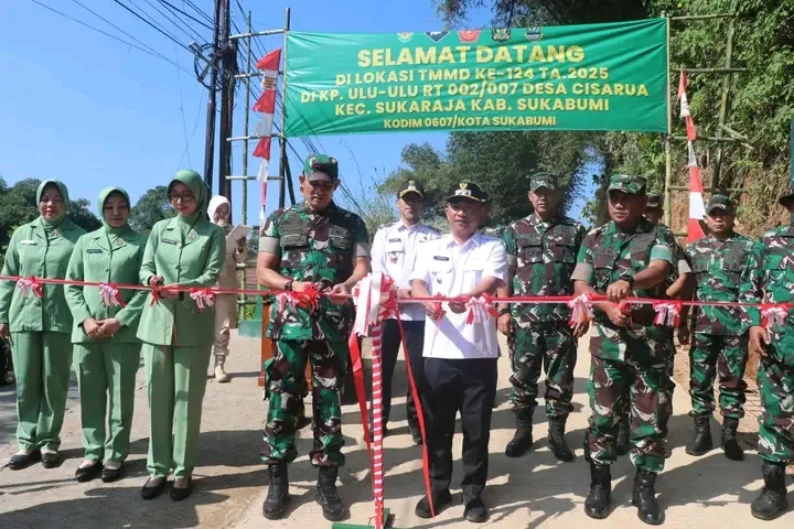Wabup Sukabumi Apresiasi TMMD 124: Infrastruktur Meningkat, Wawasan Bertambah