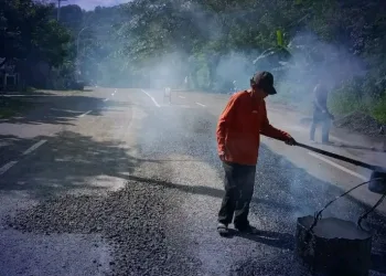 Dukung Wisata, Jalan Sudirman Palabuhanratu Diperbaiki Dinas PU Sukabumi