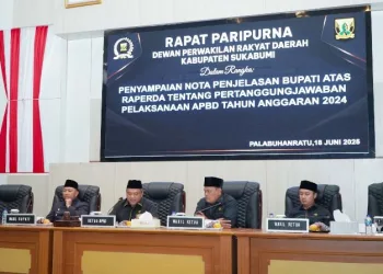 Rapat Paripurna DPRD Sukabumi Bahas Pertanggungjawaban APBD 2024, Pemkab Raih WTP ke-11 Kali