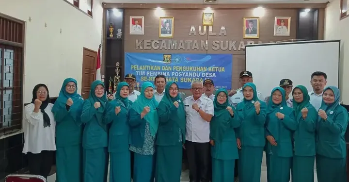 Pengukuhan Ketua Tim Pembina Posyandu Desa se-Kecamatan Sukaraja, Momentum Perkuat Layanan Kesehatan Dasar