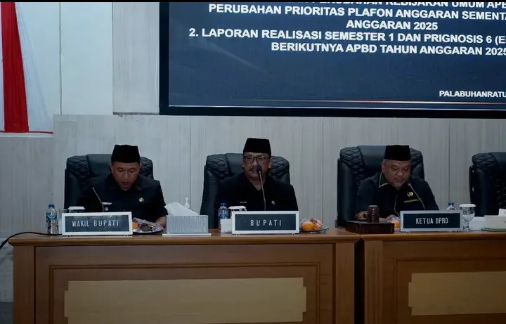 Pemkab Sukabumi Bahas Perubahan KUA-PPAS dan Realisasi APBD di Paripurna DPRD