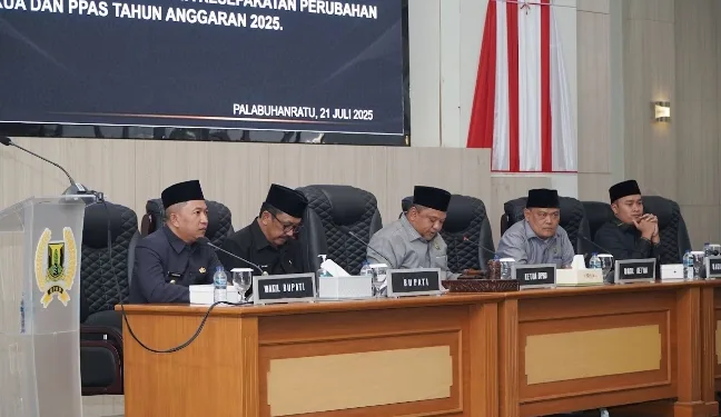 Rapat Paripurna Ke-26 DPRD Kabupaten Sukabumi Bahas RPJMD dan Perubahan KUA-PPAS 2025