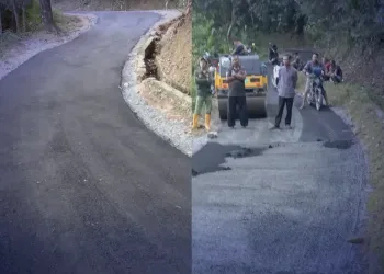 Pengaspalan Jalan Cisolok–Gunungkaramat Sepanjang 475 Meter Resmi Rampung