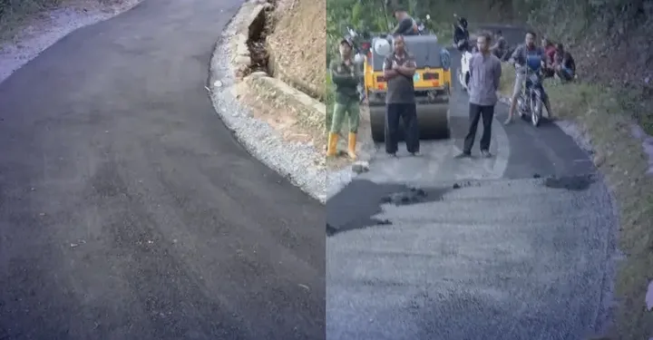 Pengaspalan Jalan Cisolok–Gunungkaramat Sepanjang 475 Meter Resmi Rampung