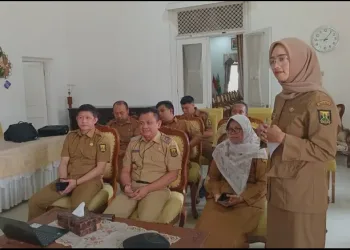 Sekda Sukabumi Pimpin Rakor Virtual Verifikasi Data Perizinan dan Sosialisasi Aplikasi Si LEVIS