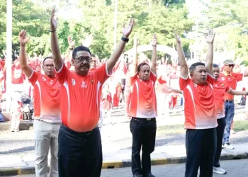 Bupati Sukabumi & KORMI Gelar Senam Bersama, Meriahkan HUT ke-80 RI dan HKJS ke-155