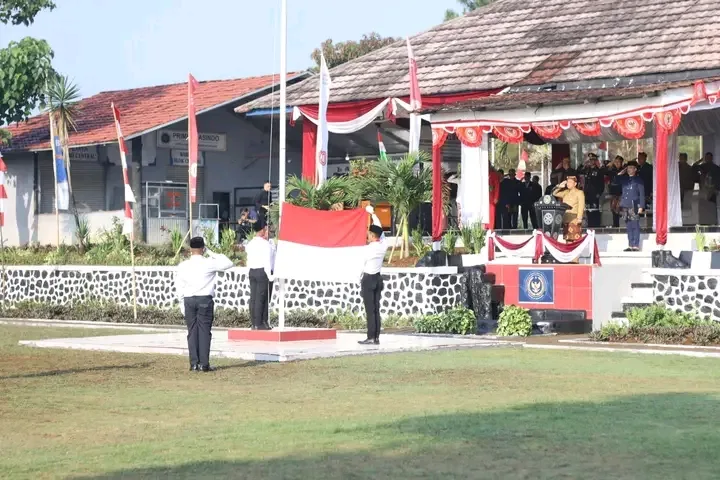 Wabup Sukabumi Jadi Pembina Upacara HUT ke-80 RI di Lapas Warungkiara, Ribuan Warga Binaan Terima Remisi