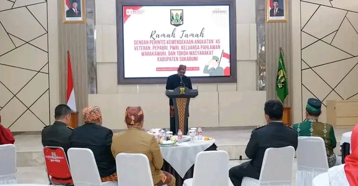 Pemkab Sukabumi Gelar Ramah Tamah HUT ke-80 RI, Hormati Para Pejuang dan Veteran