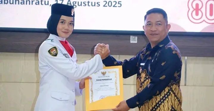 Wabup Sukabumi Apresiasi Paskibraka 2025, Sukses Kibarkan dan Turunkan Sang Merah Putih