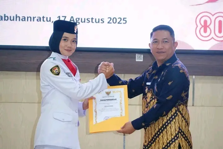 Wabup Sukabumi Apresiasi Paskibraka 2025, Sukses Kibarkan dan Turunkan Sang Merah Putih