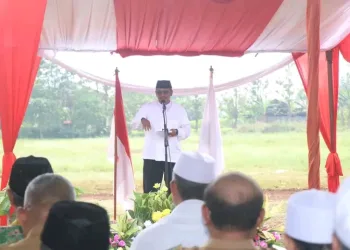 Bupati Asjap Letakkan Batu Pertama Pembangunan Gedung MUI Kabupaten Sukabumi