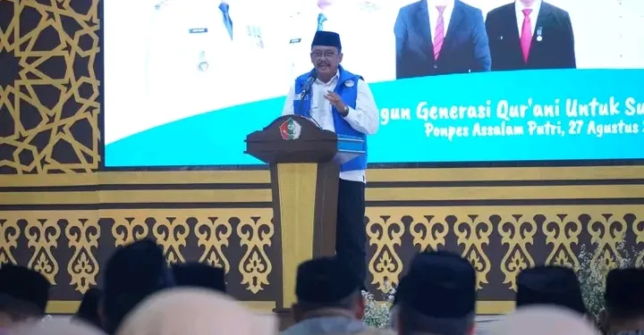 Di Ponpes Assalam Putri, Bupati Buka Musda III FKPQ dan Tinjau Dapur Makan Bergizi Gratis