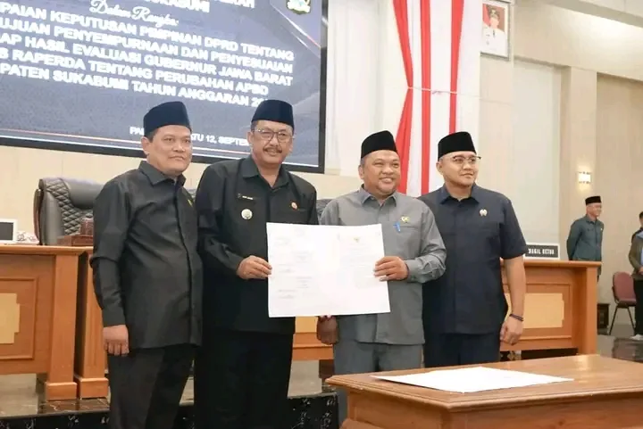 Paripurna DPRD Sukabumi Sahkan Hasil Evaluasi Gubernur atas Perubahan APBD 2025