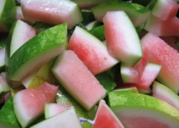 Kulit semangka yang sering kita buang ternyata banyak manfaatnya