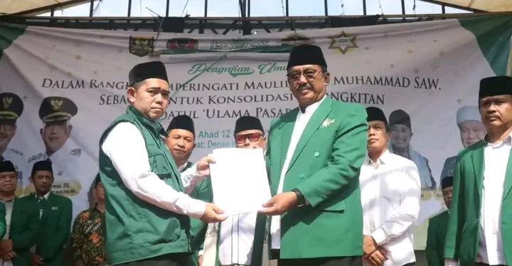 Bupati Asep Japar Kukuhkan Pengurus PRNU Pasar Cicurug Masa Khidmat 2025–2028