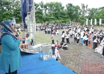 Ribuan Warga Meriahkan Fun Walk Fun Bike Fun Aerobic HJKS ke 155 di Cangehgar