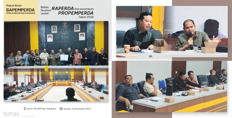 Bapemperda DPRD Kabupaten Sukabumi Finalisasi 13 Raperda dalam Propemperda 2026