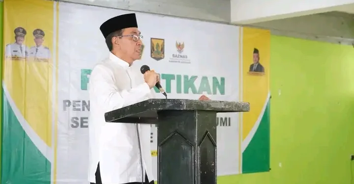 Pelantikan UPZ Kecamatan, Sekda Dorong Optimalisasi Pengumpulan Zakat