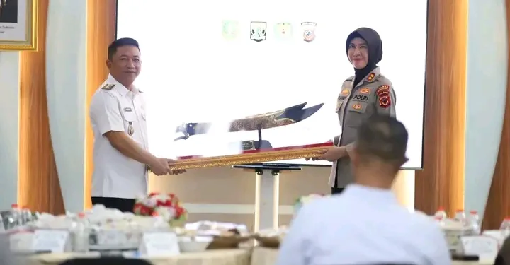 Forkopimda Kota dan Kabupaten Sukabumi Hadiri Pisah Sambut Kapolres