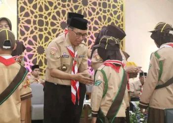 529 Pramuka Garuda Warungkiara Resmi Dikukuhkan Ketua Kwarcab