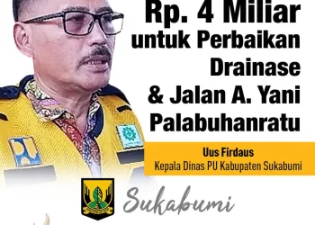 KADIS PU: RP4 MILIAR DIALOKASIKAN UNTUK PERBAIKAN DRAINASE DAN JALAN AHMAD YANI PALABUHANRATU