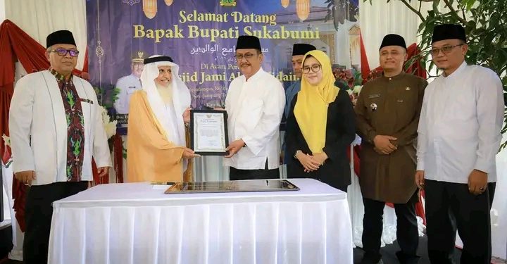 Bupati Sukabumi Resmikan Masjid Al Walidain di Jampangtengah